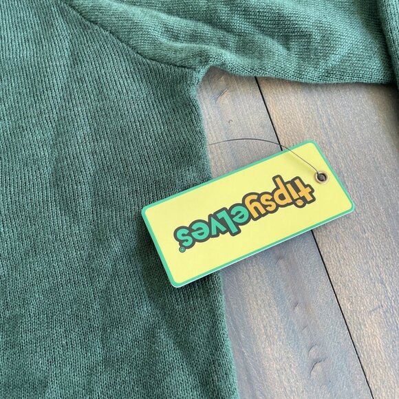 Tipsy Elves Sweater Green Ho Ho Holy S#!T Christmas Party Mens Medium (P8) - Picture 3 of 9